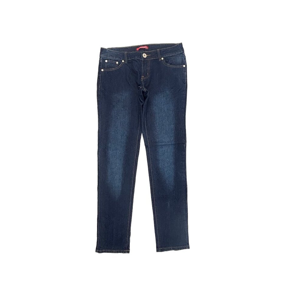 Gogo Star Slim Straight Women's size‎ 9 Dark Wash BLue Denim jeans